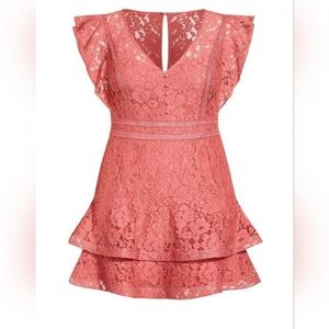 City Chic Lace Tiered Dress